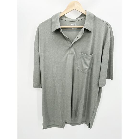 BAW Athletic Wear Xtreme-Tek Green Short Sleeve Polo Shirt Men's Size X-Large XL - Picture 7 of 7
